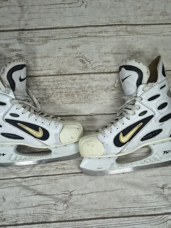 Nike Other - Vintage White Nike Zoom Air Ice Hockey Player Skates Fedorov Size 11.5 Mens